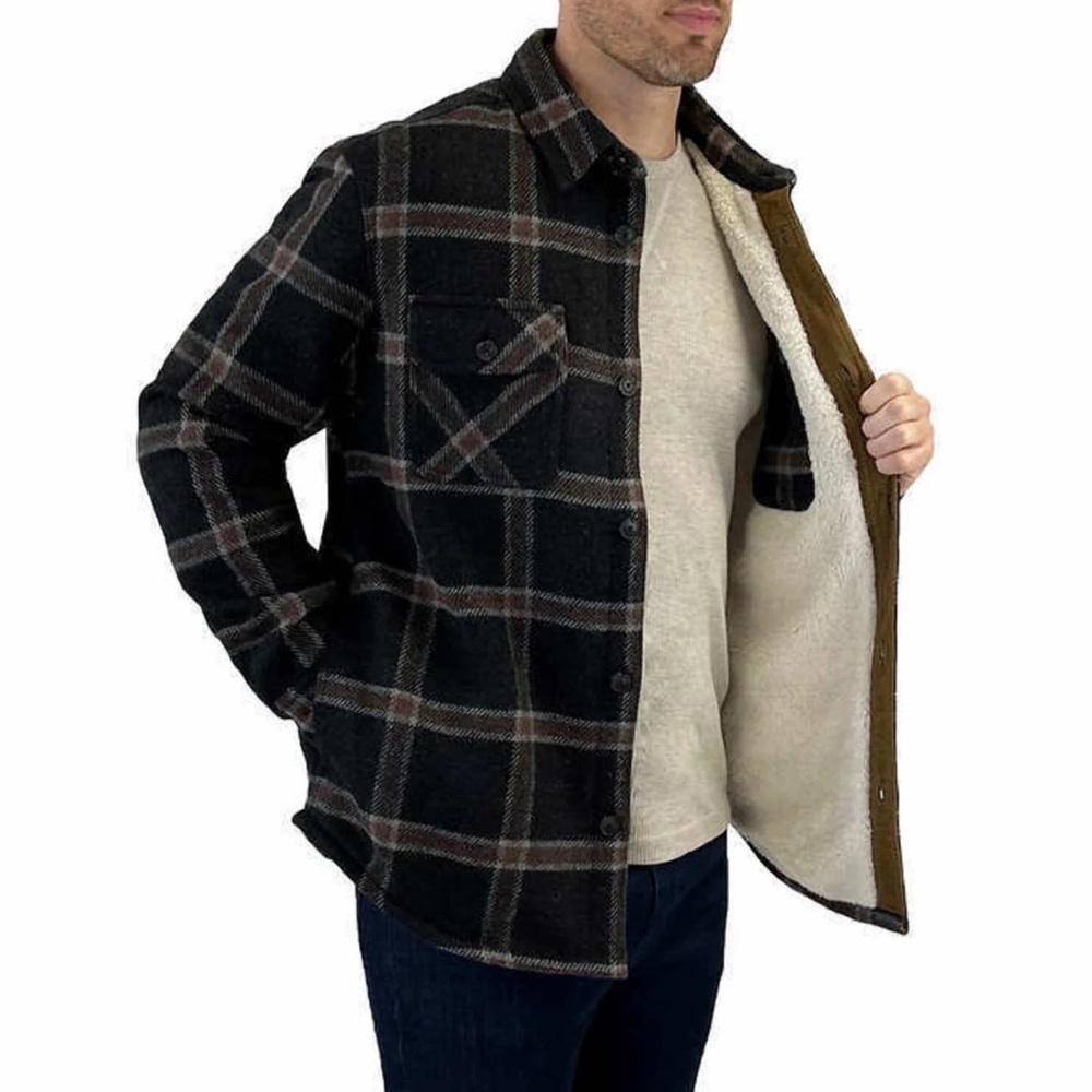 Sherpa-Lined Flannel Jacket from Jachs